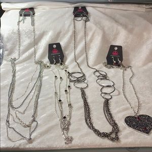 Set of 10 long necklaces